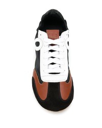 schwarze bedruckte Segeltuch niedrige Sneakers von Loewe