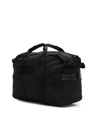 schwarze bedruckte Segeltuch Sporttasche von Kenzo