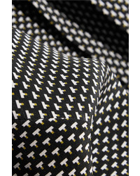 schwarze bedruckte Seide Bluse von Bottega Veneta