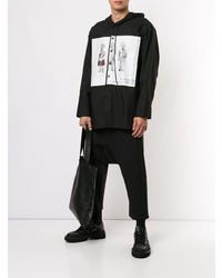 schwarze bedruckte Shirtjacke von Bmuet(Te)