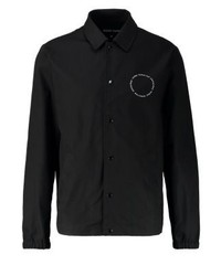 schwarze bedruckte Shirtjacke von YOURTURN