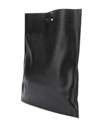 schwarze bedruckte Shopper Tasche aus Leder von Balenciaga