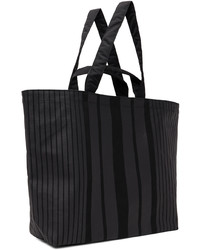 schwarze bedruckte Shopper Tasche aus Segeltuch von NOMA t.d.