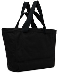 schwarze bedruckte Shopper Tasche aus Segeltuch von A-Cold-Wall*