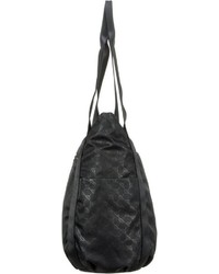 schwarze bedruckte Shopper Tasche aus Segeltuch von Joop!