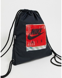 schwarze bedruckte Shopper Tasche aus Segeltuch von Nike