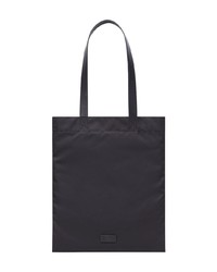 schwarze bedruckte Shopper Tasche aus Segeltuch von Fendi