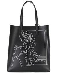 schwarze bedruckte Shopper Tasche von Givenchy