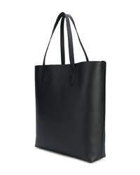 schwarze bedruckte Shopper Tasche von Burberry