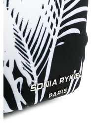 schwarze bedruckte Shopper Tasche von Sonia Rykiel