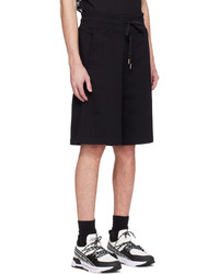 schwarze bedruckte Shorts von VERSACE JEANS COUTURE