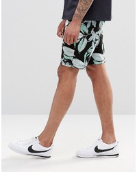 schwarze bedruckte Shorts von Asos