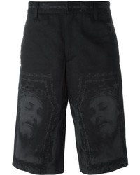 schwarze bedruckte Shorts von Givenchy