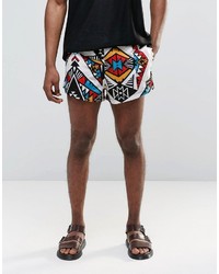 schwarze bedruckte Shorts von Jaded London