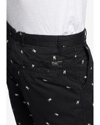 schwarze bedruckte Shorts von khujo