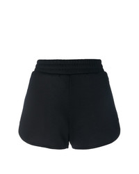 schwarze bedruckte Shorts von MSGM