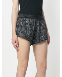 schwarze bedruckte Shorts von DKNY