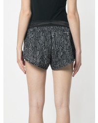 schwarze bedruckte Shorts von DKNY