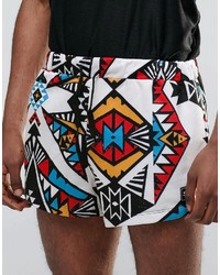 schwarze bedruckte Shorts von Jaded London