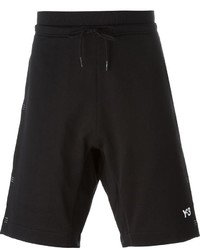 schwarze bedruckte Shorts von Y-3