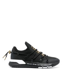 schwarze bedruckte Slip-On Sneakers von VERSACE JEANS COUTURE