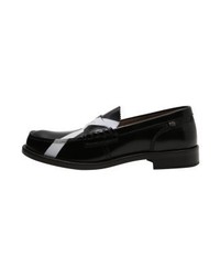 schwarze bedruckte Slipper von COLLEGE