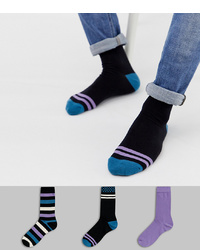 schwarze bedruckte Socken von ASOS DESIGN