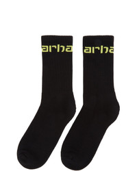 schwarze bedruckte Socken von CARHARTT WORK IN PROGRESS