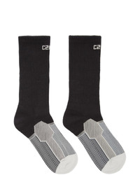 schwarze bedruckte Socken von C2h4