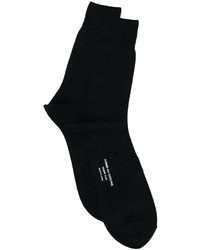 schwarze bedruckte Socken von Comme des Garcons