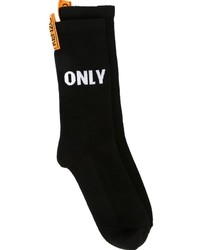 schwarze bedruckte Socken von Kenzo