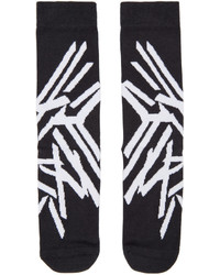 schwarze bedruckte Socken von Y-3