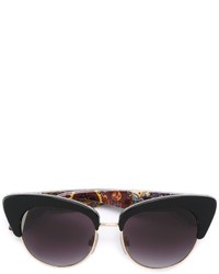 schwarze bedruckte Sonnenbrille von Dolce & Gabbana
