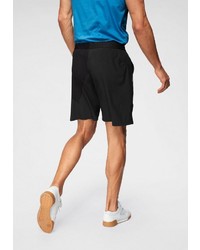 schwarze bedruckte Sportshorts von Reebok