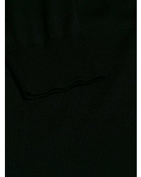 schwarze bedruckte Strickjacke von Versace