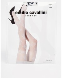 schwarze bedruckte Strumpfhose von Emilio Cavallini