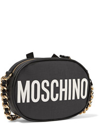 schwarze bedruckte Taschen von Moschino