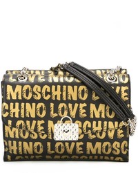 schwarze bedruckte Taschen von Love Moschino