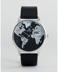 schwarze bedruckte Uhr von Asos
