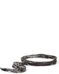 schwarze bedruckte Perlen enge Halskette von Chan Luu