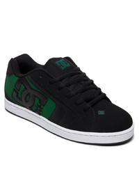 schwarze bedruckte Wildleder niedrige Sneakers von DC Shoes