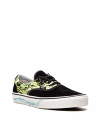 schwarze bedruckte Wildleder niedrige Sneakers von Vans