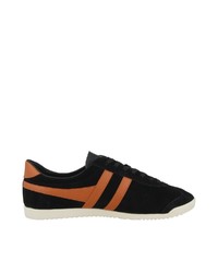 schwarze bedruckte Wildleder niedrige Sneakers von Gola