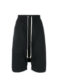 schwarze Bermuda-Shorts von Rick Owens DRKSHDW