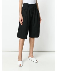 schwarze Bermuda-Shorts von Y's