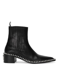 schwarze beschlagene Chelsea Boots aus Leder von Dolce & Gabbana