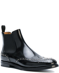 schwarze beschlagene Chelsea Boots aus Leder von Church's