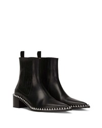 schwarze beschlagene Chelsea Boots aus Leder von Dolce & Gabbana