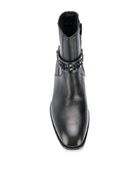 schwarze beschlagene Chelsea Boots aus Leder von Represent