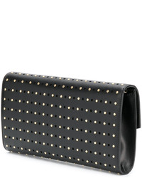 schwarze beschlagene Clutch von Salvatore Ferragamo